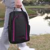 Athletico Golf Shoe Bag - Zippered Shoe Carrier Bags With Ventilation & Outside Pocket for Socks, Tees, etc. (Black/Pink) view 4