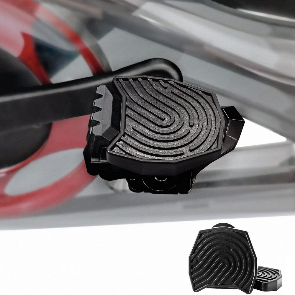 Doubleplus Pedals for Regular Shoes Compatible with Peloton Bike & Bike Plus, Accessories Pedal Converter, Replacement Pedal Inserts Adapter for Original, Flat Pedals Clipless for Exercise Bicycle