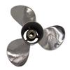ARKDOZA Boat Propeller 9.9x14 Fit for Honda Outboard 25HP-30HP 3 Blades Stainless Steel Prop SS 10 Tooth Propel RH OEM NO: 58133-ZV7-014AH 9.9x14 view 3