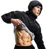 BVVU Sauna Suit for Men Zipper Sweat Sauna Jacket Pant Gym Workout Sweat Suits with Hood Black 4XL view 1