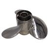 ARKDOZA Boat Propeller 10 1/4x13 Fit for Suzuki Outboard DF25-30 4 Stroke 3 Blades Stainless Steel Prop SS 10 Tooth Propel RH OEM NO: 99105-00600-13P 10.25x13 view 2