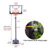 Basketball Hoop Outdoor Portable Basketball Hoop, 5 Gears Adjustable 1.55-2.1m Standing Basketball Stand, for Children and Adults Basketball Training (Color : Style2) view 4