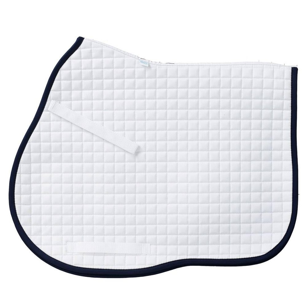 Ovation Coolmax Jumper AP Saddle Pad White/Navy