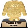 Crown Awards 5 1/2" Custom Ugly Christmas Sweater Trophy, Personalized Ugliest Xmas Sweater Trophy, 50 Pack Prime view 1
