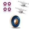 [CCS] Spitfire F4 99d Classics Skateboard Wheels - 56mm with Bones Reds Bearings 139mm Raw Skateboard Trucks view 1