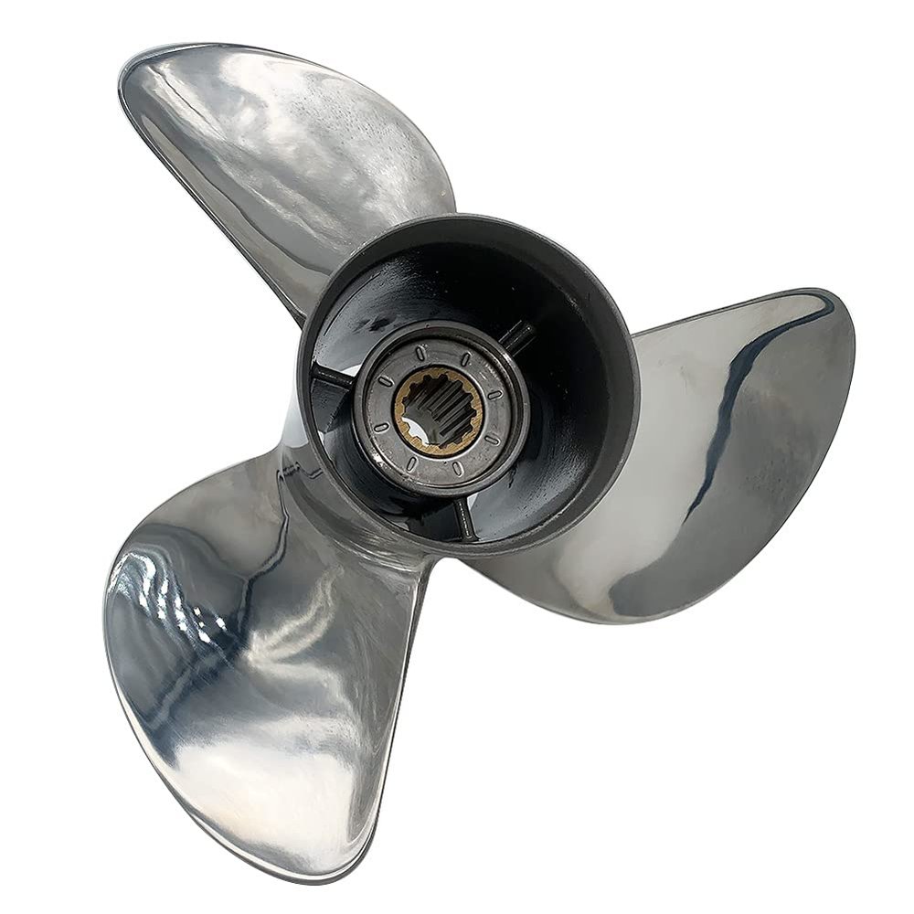 ARKDOZA Boat Propeller 10x17 Fit for Suzuki Outboard DF35-60HP 4 Stroke 3 Blades Stainless Steel Prop SS 13 Tooth Propel RH OEM NO: 99105-00500-17P 10x17