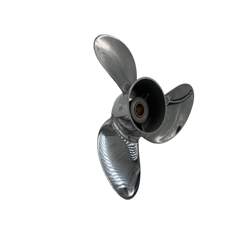 ARKDOZA Boat Propeller 8.5x9 Fit for Tohatsu Outboard 5HP-6HP 3 Blades Stainless Steel Prop SS 12 Tooth Propel RH OEM NO: 3B2B64517-0 8.5x9