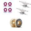 [CCS] Spitfire F4 97d Classics Skateboard Wheels - 54mm with Bones Reds Bearings 139mm Raw Skateboard Trucks view 1