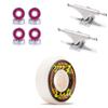 [CCS] OJ Elite Mini Combo 101a Skateboard Wheels - 54mm with Bones Reds Bearings 139mm Raw Skateboard Trucks view 1