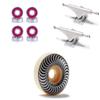 [CCS] Spitfire F4 99d Classics Skateboard Wheels - 54mm with Bones Reds Bearings 139mm Raw Skateboard Trucks view 1