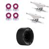 [CCS] OJ Hot Juice 78a Skateboard Wheels - Black - 60mm with Bones Reds Bearings 139mm Raw Skateboard Trucks view 1
