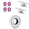 [CCS] Ricta Clouds 92a Skateboard Wheels - Black - 52mm with Bones Reds Bearings 139mm Raw Skateboard Trucks view 1