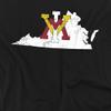 Virginia Military Institute VMI Official State Shape Unisex Adult T-Shirt, State Shape, 5X-Large view 2