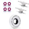 [CCS] Ricta Clouds 92a Skateboard Wheels - Black - 54mm with Bones Reds Bearings 139mm Raw Skateboard Trucks view 1