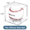 Baseball Display Case, UV Protected Baseball Case, Acrylic Baseball Holder, Memorabilia Display Case for Single Ball, Memorabilia Showcase Autograph Ball Protector - for Official Size Ball  view 2