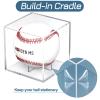 Baseball Display Case, UV Protected Baseball Case, Acrylic Baseball Holder, Memorabilia Display Case for Single Ball, Memorabilia Showcase Autograph Ball Protector - for Official Size Ball  view 3