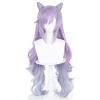 XiongXiongLe Purple Gradient Wig Cosplay Anime Game Costume Women's Hair Replacement Wigs with Horns Pigtails for Game Halloween Anime Role Party Cos Festival Christmas view 1