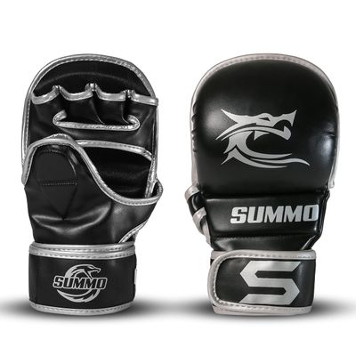 Dragon Silver Training Sparring Gloves (L/XL)