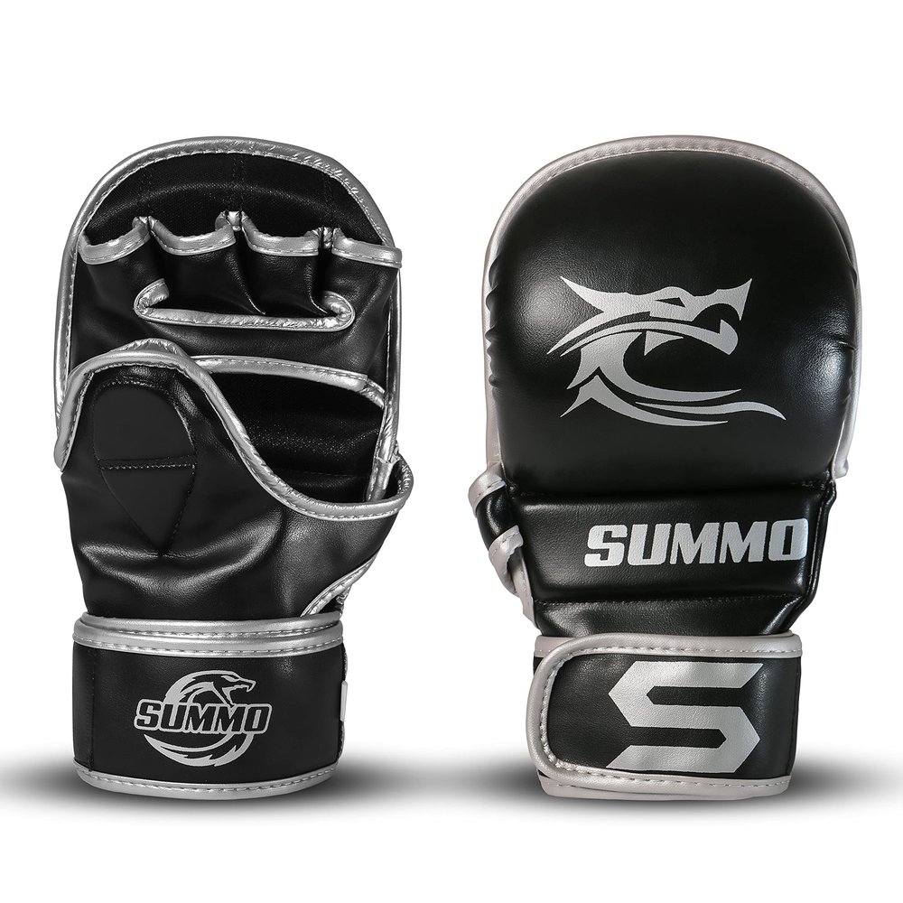 Dragon Silver Training Sparring Gloves (L/XL)