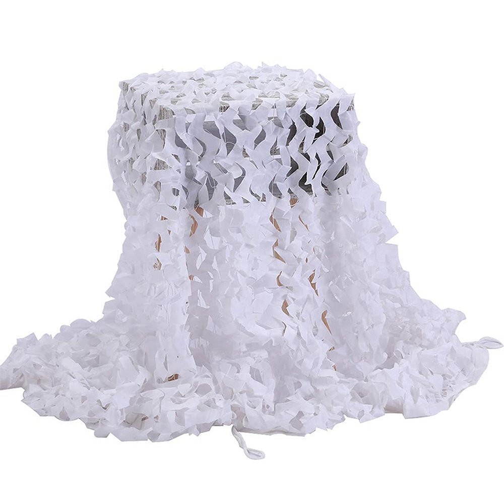 BcofoA White Camouflage net- Camouflage net-Awning Outdoor Hunting Blind Decoration Courtyard- Double net Custom- Light Waterproof Hunting Blind -Shooting Military Theme (Size : 45M/13.216.5ft)
