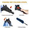 SANLIKE Fishing Landing Net Blue Extend to 25.5-73.2 inch with Telescoping Pole Handle, Landing Net for Easy Catch Release,Fishing net Freshwater for Kids Men Women view 4