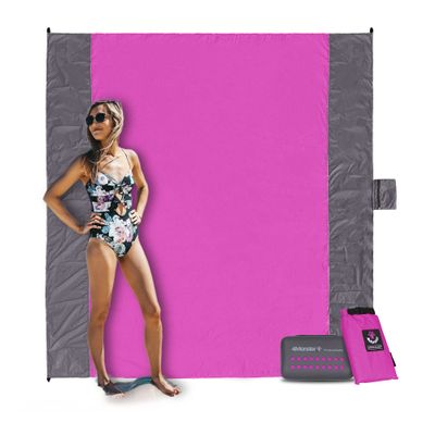 4Monster Beach Blanket Sandfree,Water-Proof Camping Blanket Portable,Oversized Camping and Hiking Mat Lightweight for Picnic,Travel,Beach,Park,Camping (Pink, Large(82.6''X78.7''))