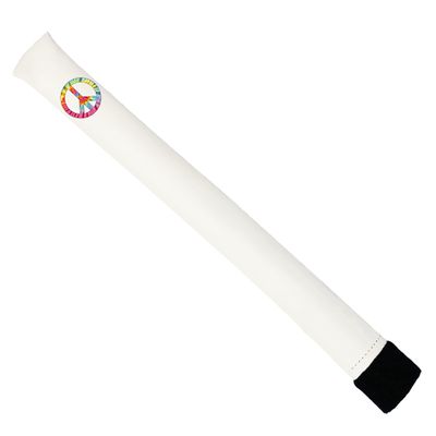 Sunfish Tie Dye Peace Symbol Leather Golf Alignment Stick Cover Holds 2 Sticks