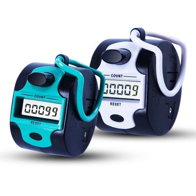 Handy Counter Click Manual Digital clicker Stitch 2pack Tally Counters Finger Mechanical Palm Handheld Pitch 5-Digit Electronic Display Click Number Counter for Row, People, Golf,Crochet,Lap&Knitting