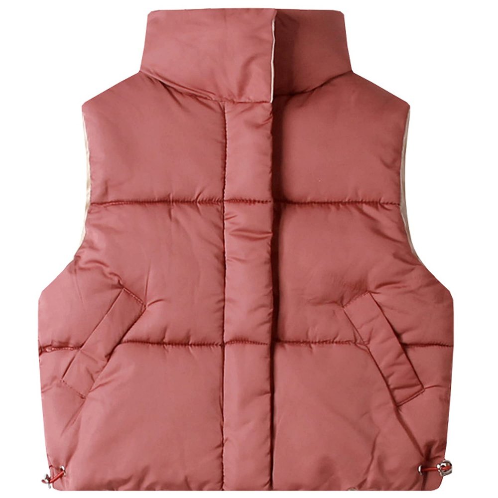 EISHOW Kids Toddler Baby Girl Boy Vest Sleeveless Waistcoat Warm Puffer Jacket Outwear with Zipper Snowsuit Winter Coat (Red,2-3 Years,2 Years,3 Years)
