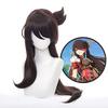 XiongXiongLe Dark Brown Wig Cosplay Womens Long Hair Costume Hairs Replacement Wigs for Game Halloween Anime Role Party Cos Festival Christmas view 2