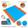 4Monster Beach Blanket Sandfree,Water-Proof Camping Blanket Portable,Oversized Camping and Hiking Mat Lightweight for Picnic,Travel,Beach,Park,Camping (Blue, Large(82.6''X78.7'')) view 3