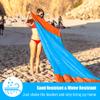 4Monster Beach Blanket Sandfree,Water-Proof Camping Blanket Portable,Oversized Camping and Hiking Mat Lightweight for Picnic,Travel,Beach,Park,Camping (Blue, Large(82.6''X78.7'')) view 4