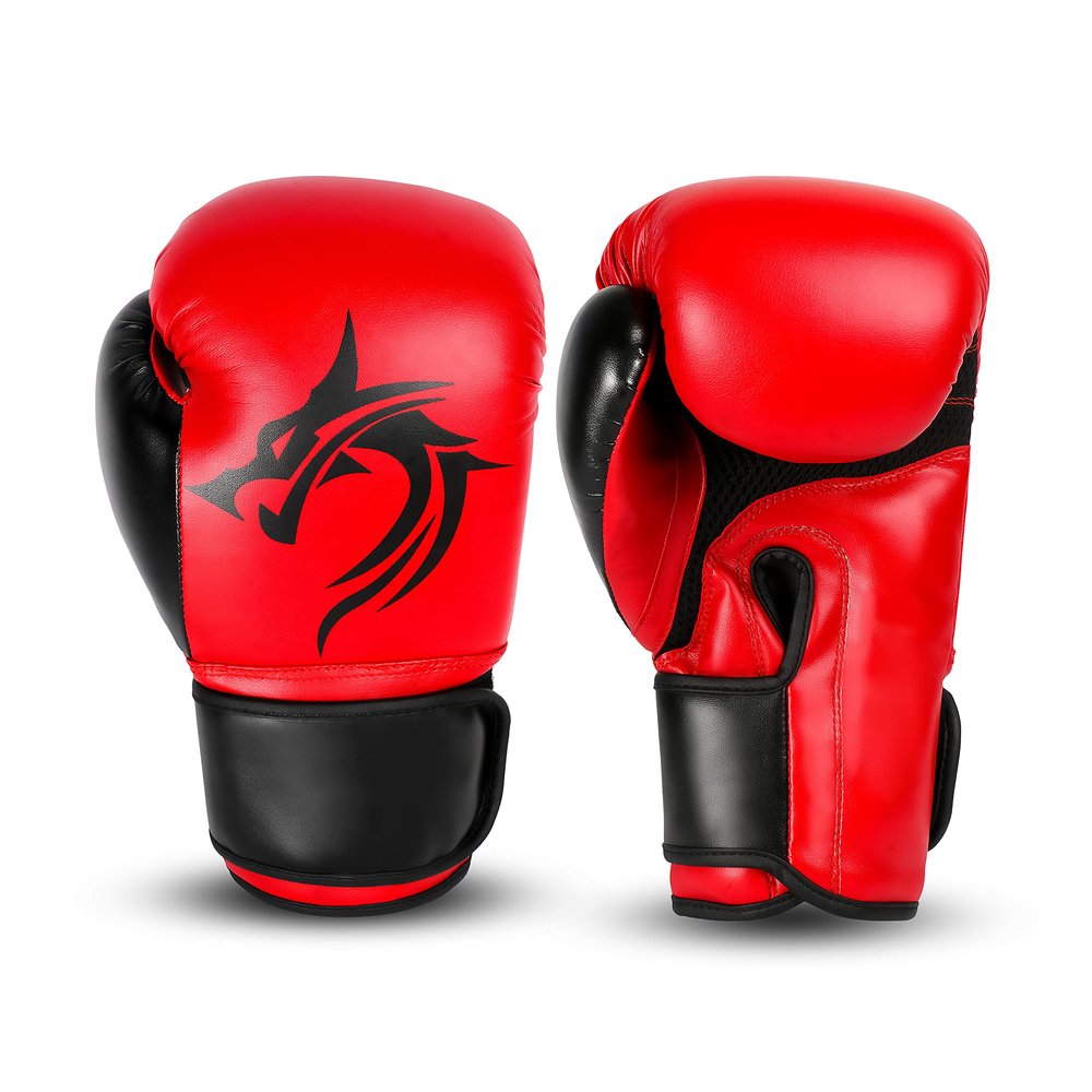 Classic Red Training Boxing Gloves (16)