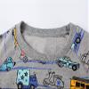 Akyzic Boy Dinosaur Sweatshirts Toddler Long Sleeve Cotton Pullover Cartoon T-Shirts Sport Top Tee For Kids 2-7T car-8072-100/3t view 3