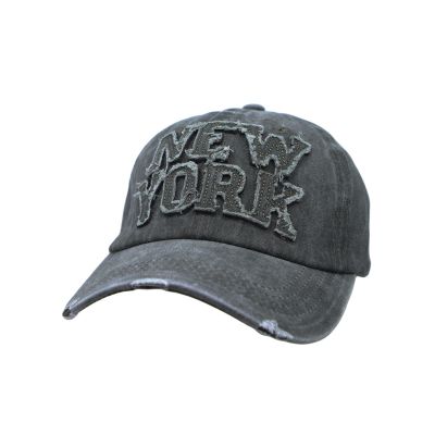WITHMOONS Baseball Cap Washed Distressed Trucker Hat New York DW1516 (Easygreen)