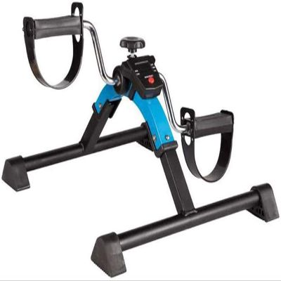 Folding Pedal Exerciser with Digital Monitor, Elderly Exercise Bike Mini Fitness Bicycle for Upper and Lower Limbs Rehabilitation Training and Lose Weight