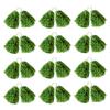 Hooshing 12PCS Pom Poms Cheerleading Metallic Foil Green and Gold Cheer Pom Poms with Plastic Handles for Rooters Cheering Squard Team Spirit Sports Party view 1