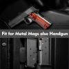 2-Pack Magnetic Ammunition Holder, Gun Magnet Double Sided,Gun Magazine Storage/Organizer in Shelf, Cabinet, Locker, Vault, Desk,Door, Ammo Gun Safe Accessories Mount for Pistol, Handgun Mags&Clips view 2