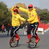 LJYT 24inch Unicycles with Handles - Adults/Heavy Duty People/Professionals, Outdoor Large Wheel Unicycle with Fat Tire and Adjustable Saddle view 2