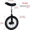 LJYT 24inch Unicycles with Handles - Adults/Heavy Duty People/Professionals, Outdoor Large Wheel Unicycle with Fat Tire and Adjustable Saddle view 4