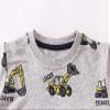 Akyzic Boy Dinosaur Sweatshirts Toddler Long Sleeve Cotton Pullover Cartoon T-Shirts Sport Top Tee For Kids 2-7T Excavator-8073-140/7t view 4