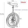 LJYT 20/24 Inch Adult Unicycle for Female/Male, Acrobatic Car, Single Fitness Travel Bike, Perfect Starter Beginner Uni-Cycle (Size : 24inch) view 2