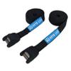 Arya Life 10 Feet 'No Scratch' Silicone Buckle Rack Strap Tie Down Cam Straps for Surfboard SUP Paddleboard Kayak Snowboard and Canoes (Set of 2), Black view 1