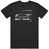 1955 Chevy 210 Front Side View Silhouette T Shirt L Black view 1