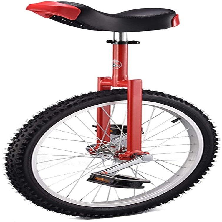 LJYT Big Wheel Adult Bikes Unicycle, 20" Balance Cycling Unicycles with Ergonomical Design Saddle for Travelling Acrobatics, 150Kg Load