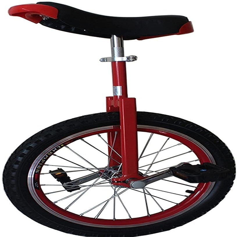 LJYT 24inch Unicycles with Handles - Adults/Heavy Duty People/Professionals, Outdoor Large Wheel Unicycle with Fat Tire and Adjustable Saddle