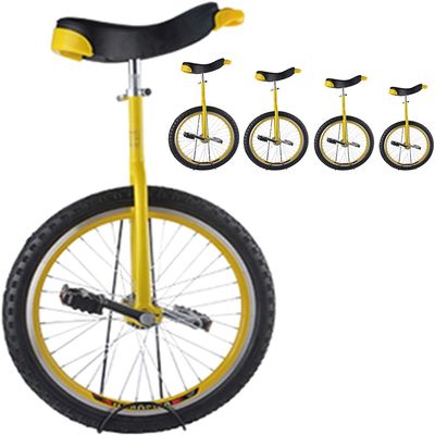 LJYT 16-24 inch Unicycle, Perfect Beginner Unicycle with Adjustable seat, Extra-Thick Tires, Load 150 kg/330 lb (Size : 16inch)