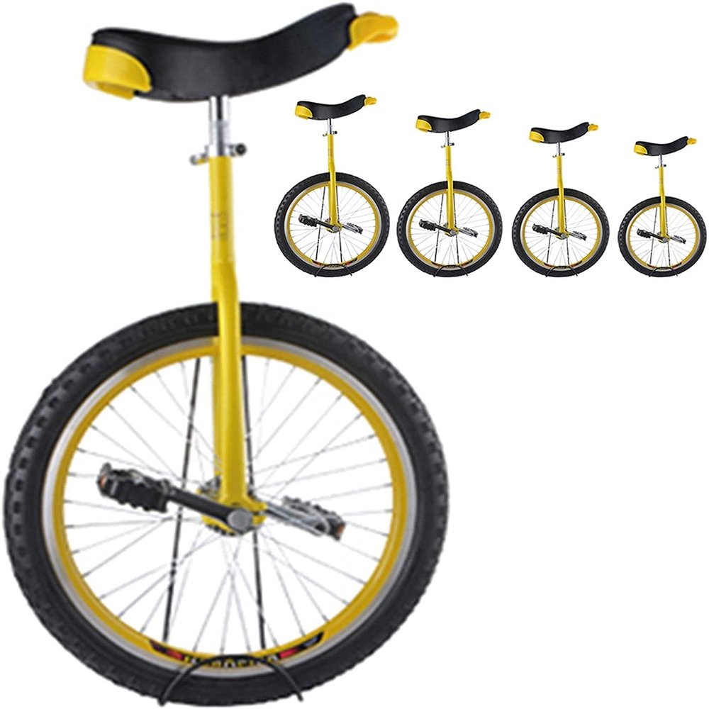 LJYT 16-24 inch Unicycle, Perfect Beginner Unicycle with Adjustable seat, Extra-Thick Tires, Load 150 kg/330 lb (Size : 16inch)