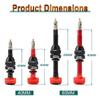 MUQZI Tubeless Presta Valve Stem Kits - No Leak Bike tubeless Valve Stems with Integrated Valve Core Remover Tool and Alloy Presta Valve Stem Caps for Bicycle, Black(40mm) view 4