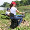 Portal Backpack Cooler Chair Fishing Chairs with Backrest Folding Camping Stool Compact for Outdoors Hiking Hunting Travel, Supports 225 lbs Capacity view 2